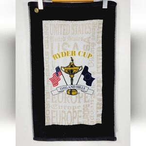 Ryder Cup Oakland Hills Golf Towel USA EUROPE Devant The Edge